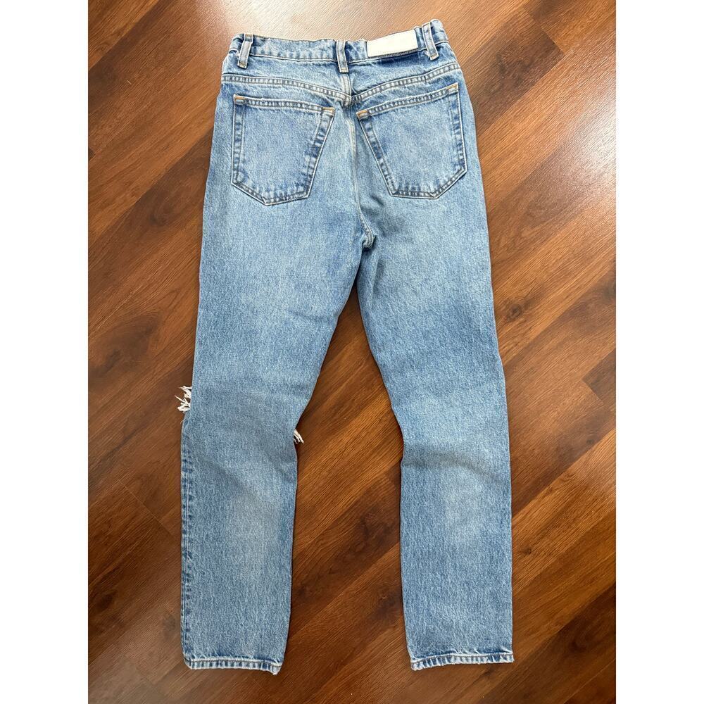Re/Done Originals 70s Straight Jeans Worn Medium Raf Casual Minimalist Sz 25 - Picture 8 of 9